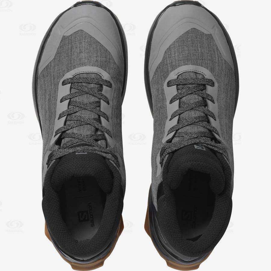 Pánské Zimní Boty Salomon X REVEAL CHUKKA CLIMASALOMON™ WATERPROOF Šedé | CZ-wO2517