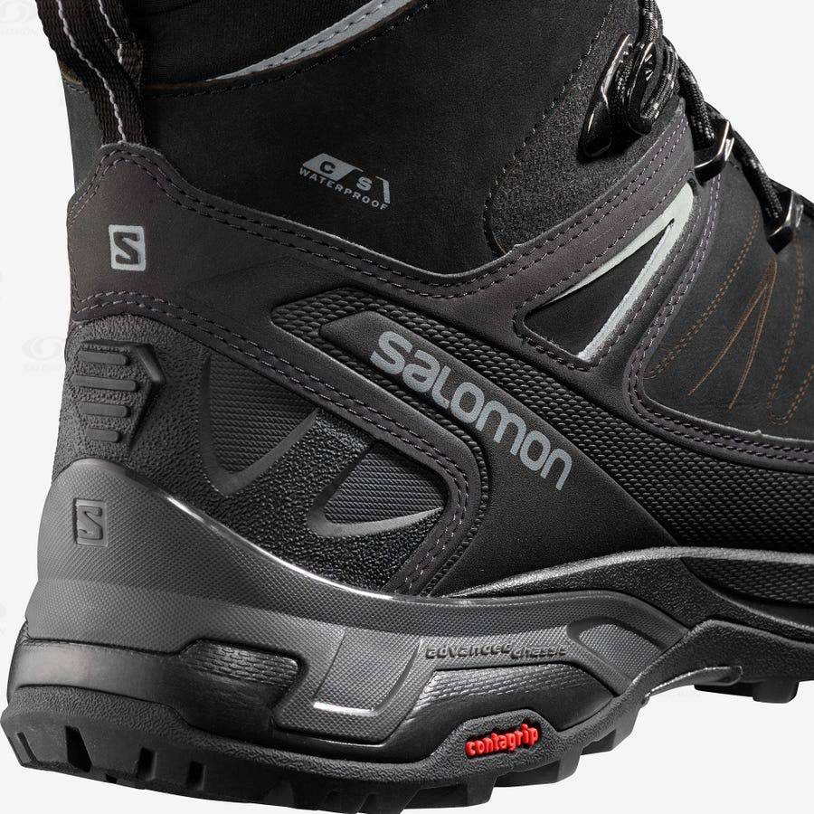 Pánské Zimní Boty Salomon X ULTRA WINTER CLIMASALOMON™ WATERPROOF 2 Černé | CZ-L1466