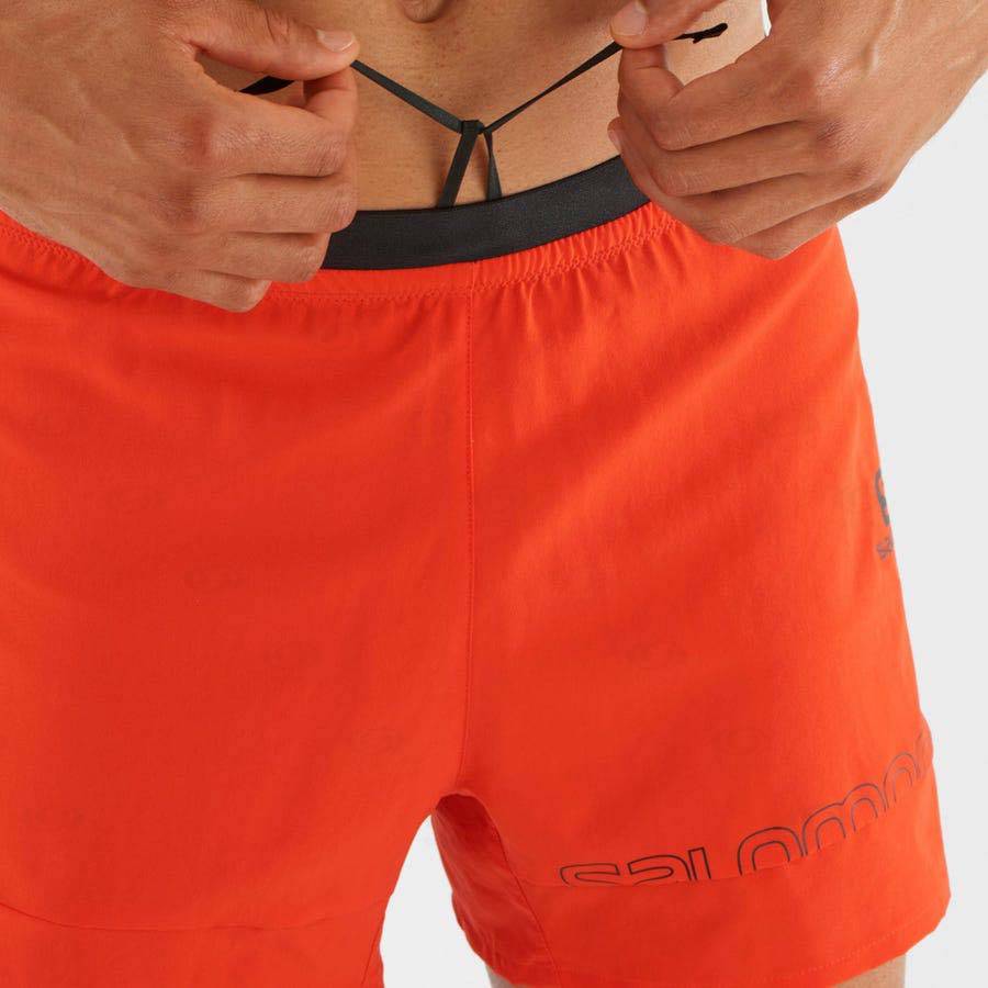 Pánské Šortky Salomon CROSS 2IN1 Oranžové | CZ-N2170