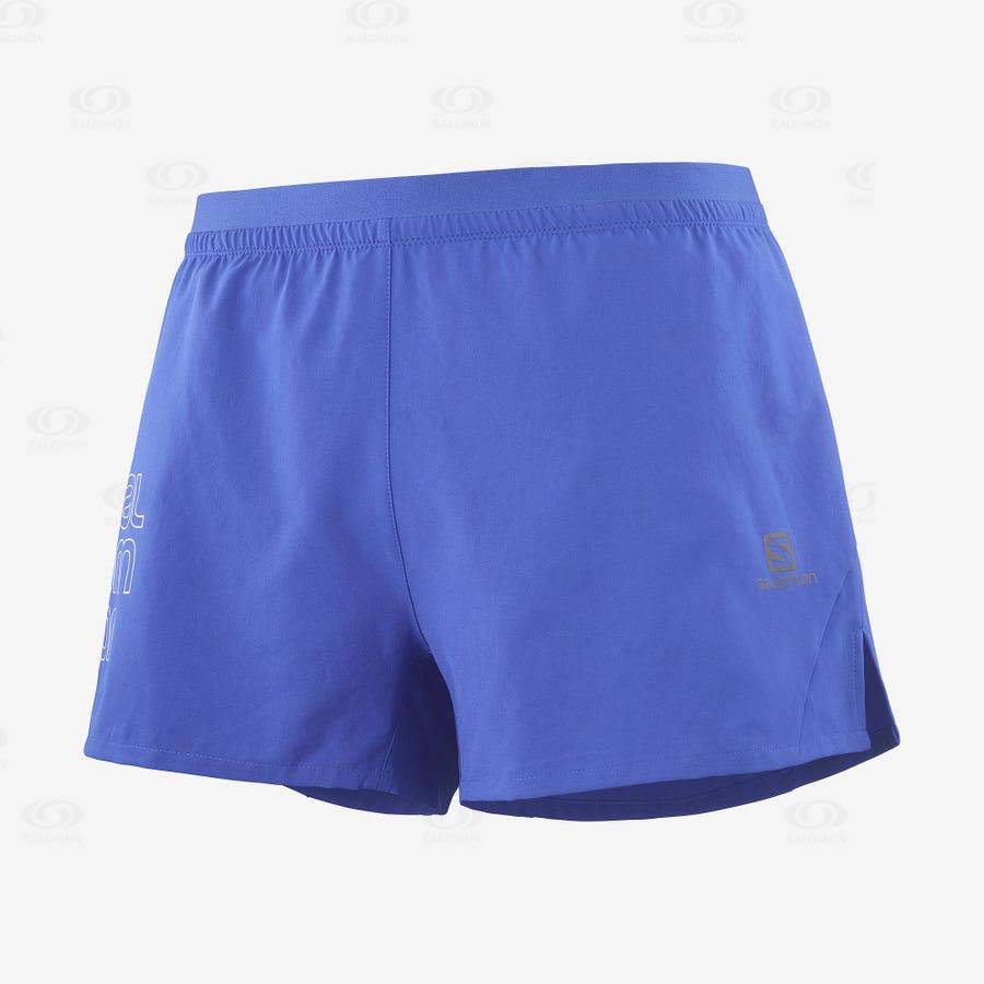 Pánské Šortky Salomon CROSS 3\'\' Blankyt | CZ-O2601