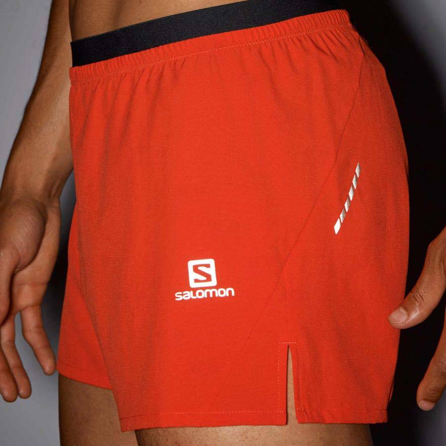Pánské Šortky Salomon CROSS 3'' Oranžové | CZ-O2267