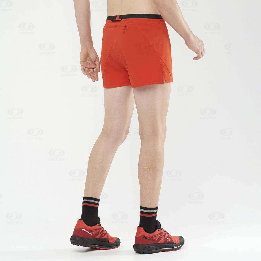 Pánské Šortky Salomon CROSS 3'' Oranžové | CZ-O2267