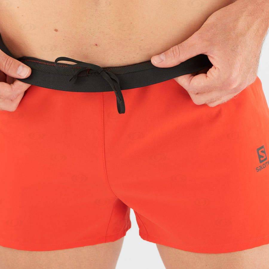 Pánské Šortky Salomon CROSS 3'' Oranžové | CZ-O2267