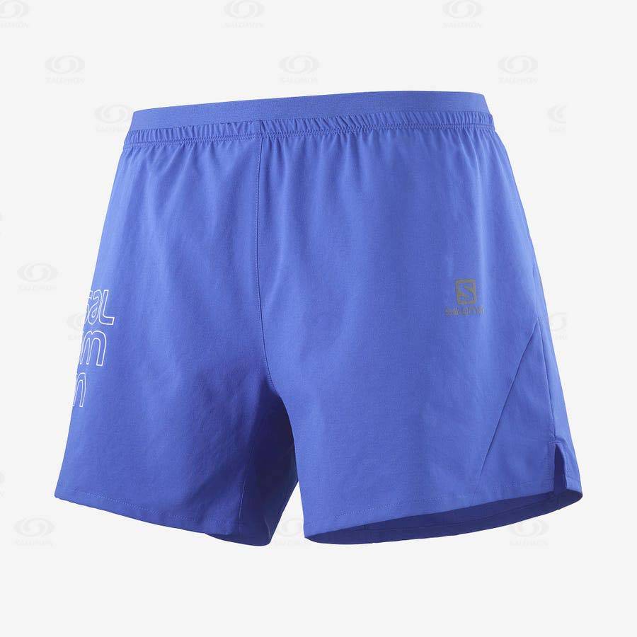 Pánské Šortky Salomon CROSS 5\'\' Blankyt | CZ-O1992