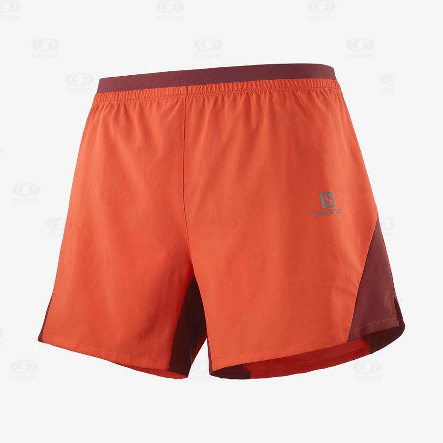 Pánské Šortky Salomon CROSS 5\'\' Oranžové | CZ-M1790