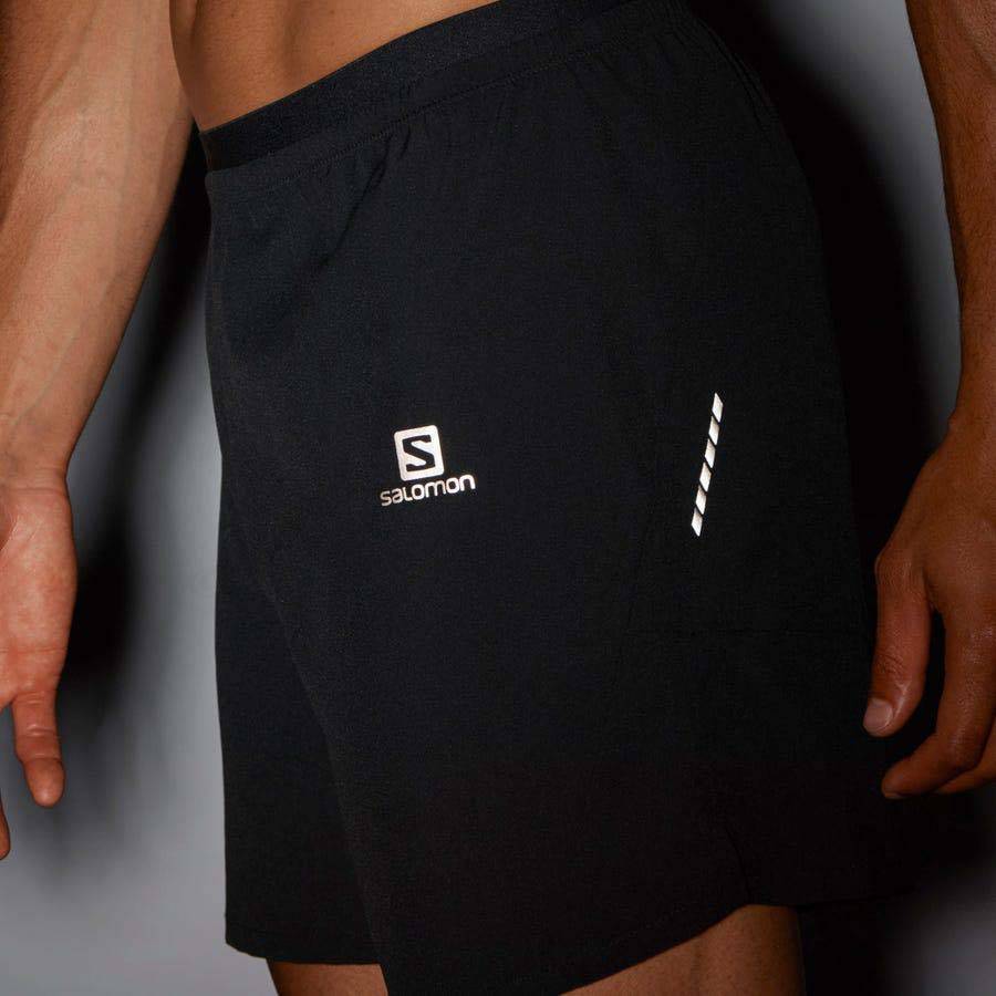 Pánské Šortky Salomon CROSS 7'' NO LINER Černé | CZ-L1746