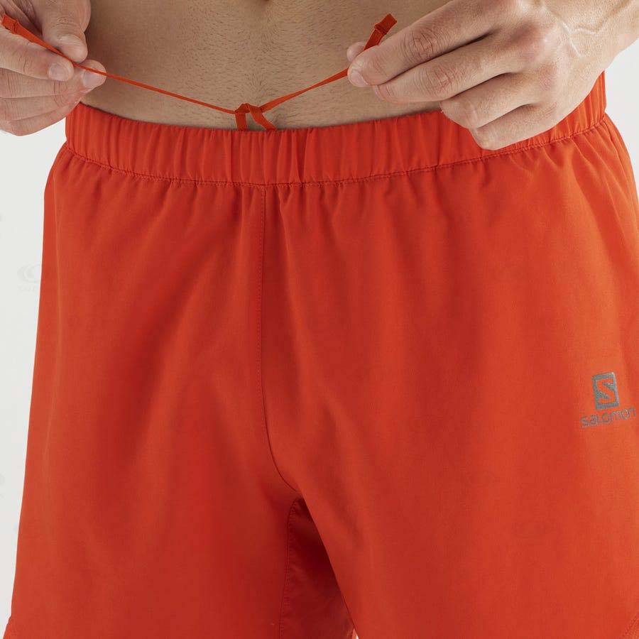 Pánské Šortky Salomon CROSS REBEL 5'' Oranžové | CZ-S1786