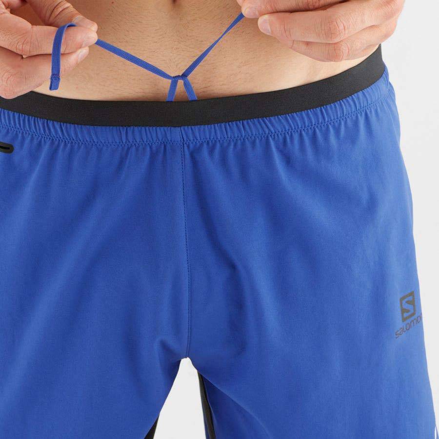 Pánské Šortky Salomon CROSS TWINSKIN Blankyt | CZ-S1744
