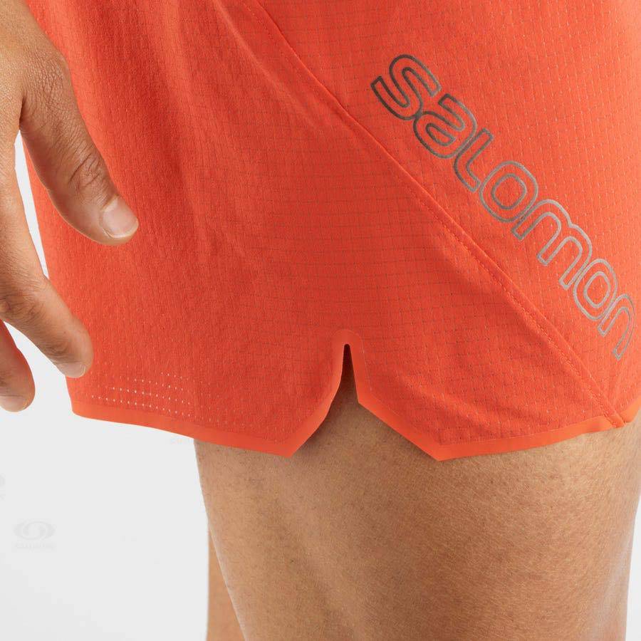 Pánské Šortky Salomon SENSE AERO 5'' Oranžové | CZ-L1494