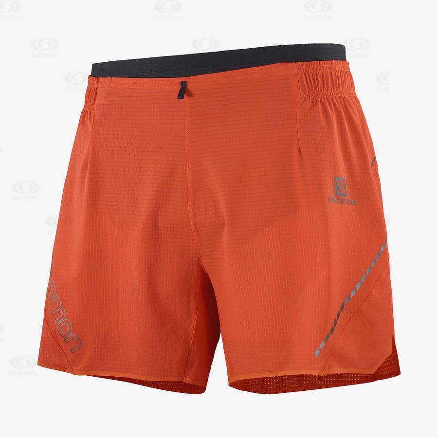 Pánské Šortky Salomon SENSE AERO 5\'\' Oranžové | CZ-L1494