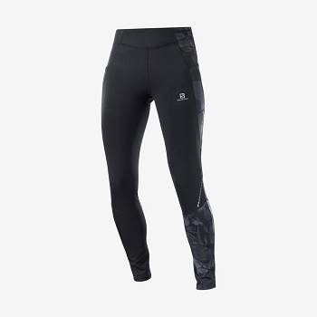 Dámské Běžecké Tighty Salomon CROSS RUN 28'' Šedé | CZ-S1611