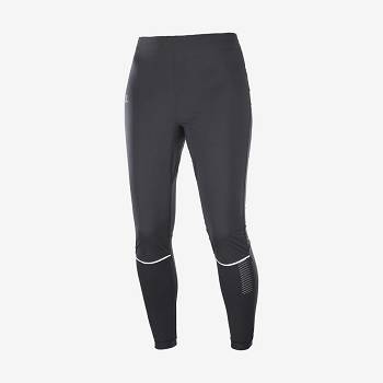 Dámské Běžecké Tighty Salomon LIGHT SHELL Černé | CZ-L2418