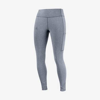 Dámské Běžecké Tighty Salomon OUTLINE Šedé | CZ-W1410