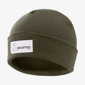 Dámské Klobouky Salomon OUTLIFE LOGO Olivy Zelené | CZ-M1202