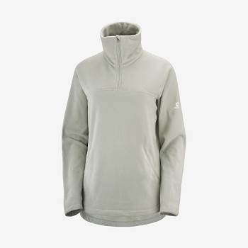 Dámské Mikiny S Kapucí Salomon ESSENTIAL COSY FLEECE Bílé | CZ-L1837