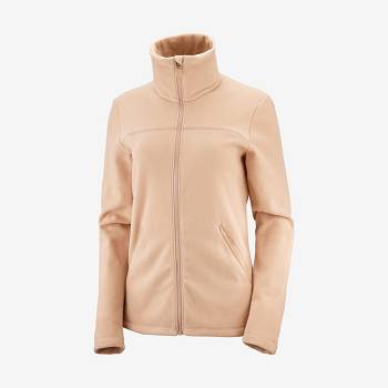 Dámské Mikiny S Kapucí Salomon ESSENTIAL COSY FLEECE Růžové | CZ-N1246