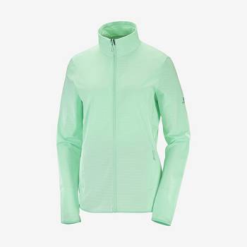Dámské Mikiny S Kapucí Salomon ESSENTIAL LIGHTWARM Zelene | CZ-O1250