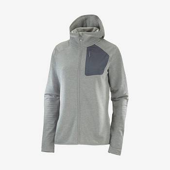 Dámské Mikiny S Kapucí Salomon ESSENTIAL LIGHTWARM HOODED Zelene | CZ-W1090