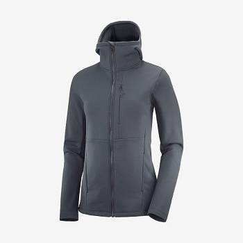 Dámské Mikiny S Kapucí Salomon ESSENTIAL XWARM Černé | CZ-wS1394