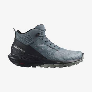 Dámské Nepromokavé Boty Salomon OUTPULSE MID GORE-TEX Stříbrné | CZ-N1708