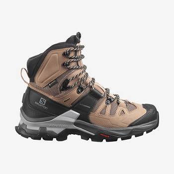 Dámské Nepromokavé Boty Salomon QUEST 4 GORE-TEX Hnědé | CZ-M1251