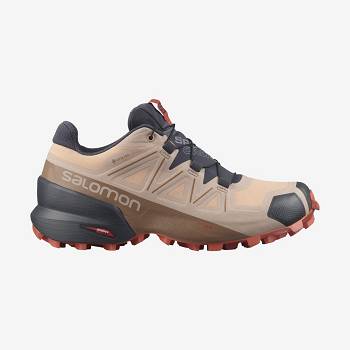 Dámské Nepromokavé Boty Salomon SPEEDCROSS 5 GORE-TEX Hnědé | CZ-W1210