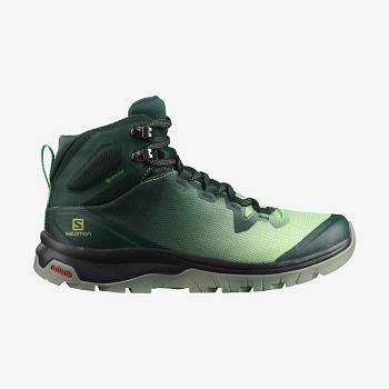 Dámské Nepromokavé Boty Salomon VAYA MID GORE-TEX Zelene | CZ-W2010