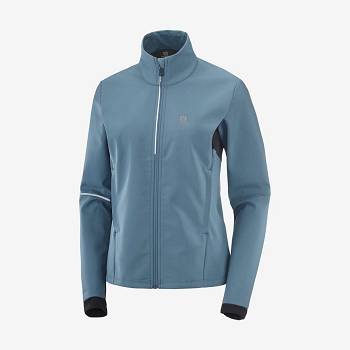 Dámské Softshellová Bunda Salomon Bundy AGILE SOFTSHELL Blankyt | CZ-L2600