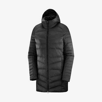 Dámské Softshellová Bunda Salomon Bundy ESSENTIAL XWARM LONG Černé | CZ-M2532