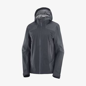 Dámské Softshellová Bunda Salomon Bundy OUTLINE GORE-TEX HYBRID Černé | CZ-N1575