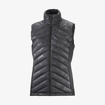 Dámské Softshellová Bunda Salomon Bundy ESSENTIAL XWARM DOWN Černé | CZ-N1848