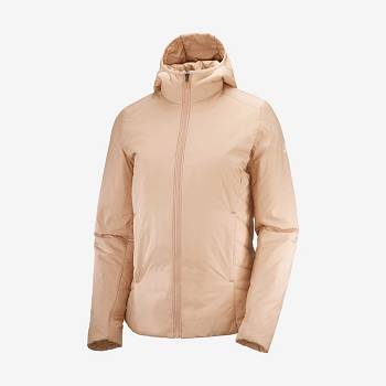 Dámské Softshellová Bunda Salomon Bundy OUTRACK INSULATED Růžové | CZ-N1883