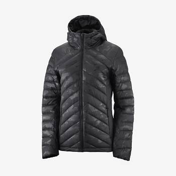 Dámské Softshellová Bunda Salomon Bundy ESSENTIAL XWARM DOWN Černé Černé | CZ-N2436