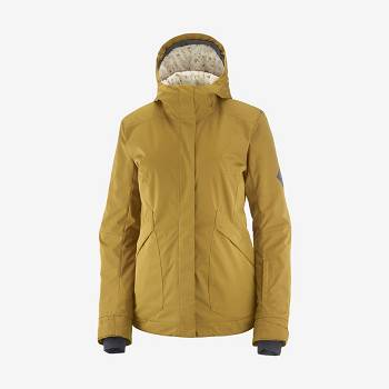 Dámské Softshellová Bunda Salomon Bundy SNOW REBEL Žluté | CZ-O2281