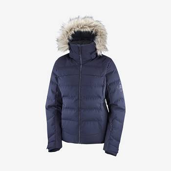 Dámské Softshellová Bunda Salomon Bundy STORMCOZY Tmavě Blankyt | CZ-S1093