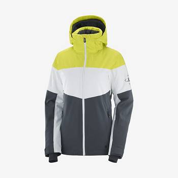 Dámské Softshellová Bunda Salomon Bundy SLALOM Zelene | CZ-S1793