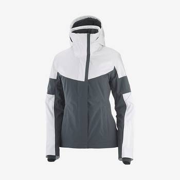 Dámské Softshellová Bunda Salomon Bundy SPEED Šedé | CZ-W1050