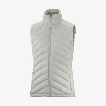 Dámské Softshellová Bunda Salomon Bundy ESSENTIAL XWARM DOWN Stříbrné | CZ-W3820