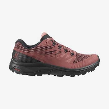 Dámské Trekové Boty Salomon OUTLINE GORE-TEX Červené | CZ-O1502