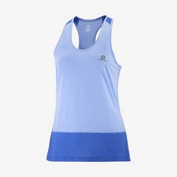 Dámské Tričko Salomon CROSS RUN Blankyt | CZ-N1393