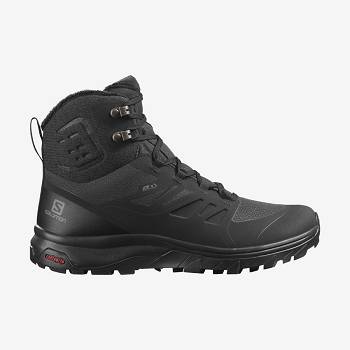 Dámské Turistické Boty Salomon OUTBLAST THINSULATE™ CLIMASALOMON™ WATERPROOF Černé | CZ-A2165