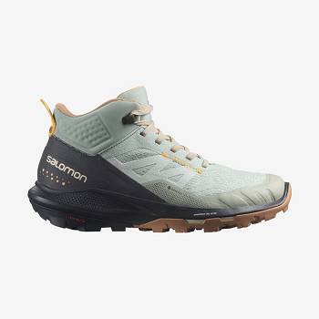 Dámské Turistické Boty Salomon OUTPULSE MID GORE-TEX Mátově Zelená | CZ-O1376