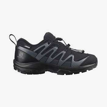 Dětské Trekové Boty Salomon XA PRO V8 CLIMASALOMON™ WATERPROOF Černé | CZ-O2552