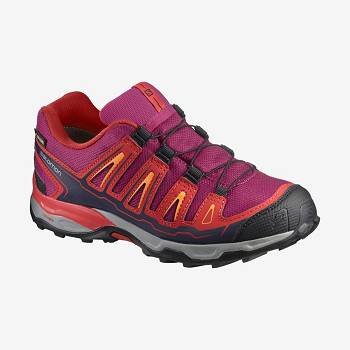 Dětské Trekové Boty Salomon X-ULTRA MID GORE-TEX Červené | CZ-O2356