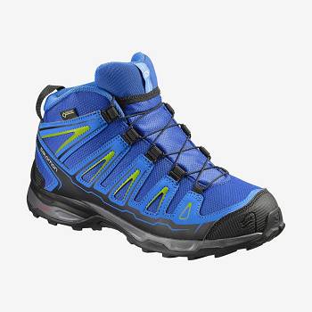 Dětské Trekové Boty Salomon X-ULTRA MID GORE-TEX Blankyt | CZ-wN1232