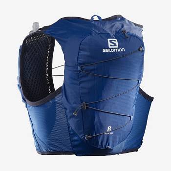 Pánské Běžecké Batohy Salomon ACTIVE SKIN 8 Blankyt | CZ-S1583