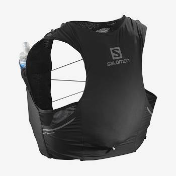 Pánské Běžecké Batohy Salomon SENSE PRO 5 Černé Šedé | CZ-O2104