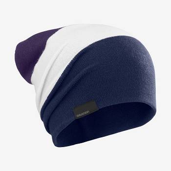 Pánské Klobouky Salomon FLATSPIN REVERSIBLE Fialové Bílé Blankyt | CZ-O1518