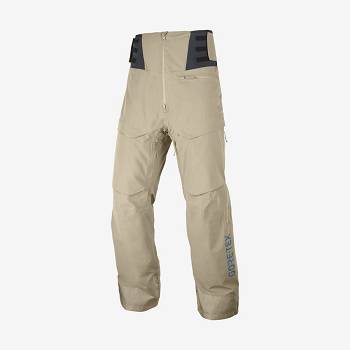 Pánské Lyžařské Kalhoty Salomon GRAVITY GORE-TEX Hnědé | CZ-M2329