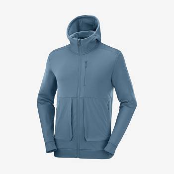 Pánské Mikiny S Kapucí Salomon ESSENTIAL WARM FLEECE Blankyt | CZ-M1027
